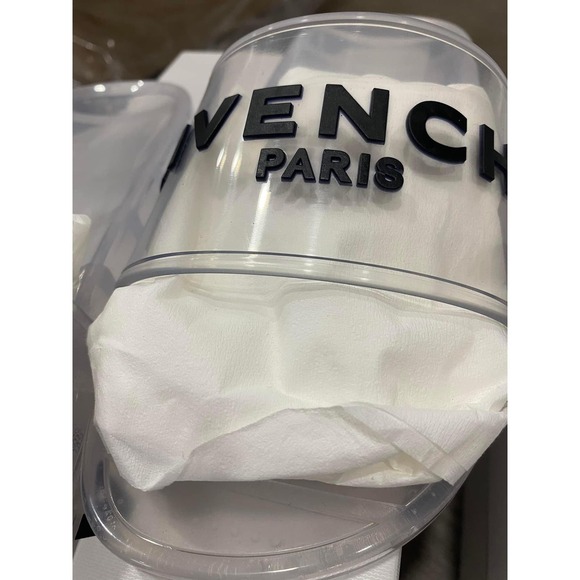 Givenchy Clear Logo Rubber Womens Pool Slide Sandal 38 - Picture 4 of 7